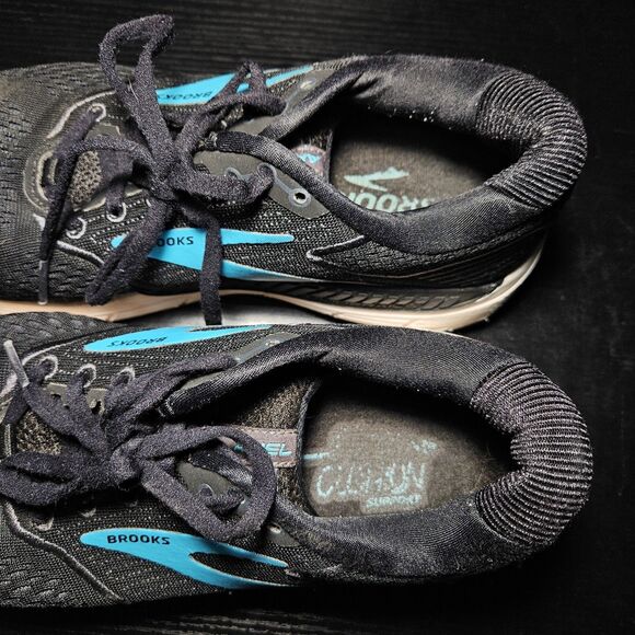 Brooks Ariel '20 Running Shoes Womens Size 8.5B Black Teal Stability 1203151B064 - Picture 6 of 8